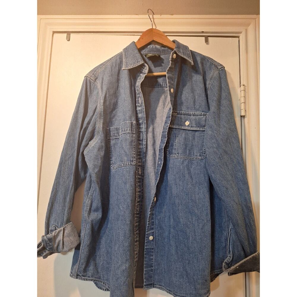 VTG Lauren Jeans Co Ralph Lauren Denim Button Down Shirt L NWT - Picture 2 of 16